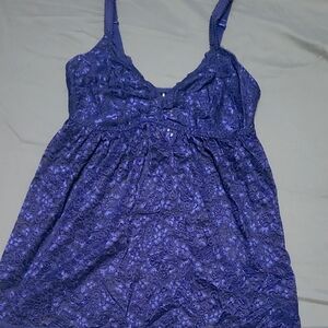Torrid Rich Blue Lace Babydoll Lingerie